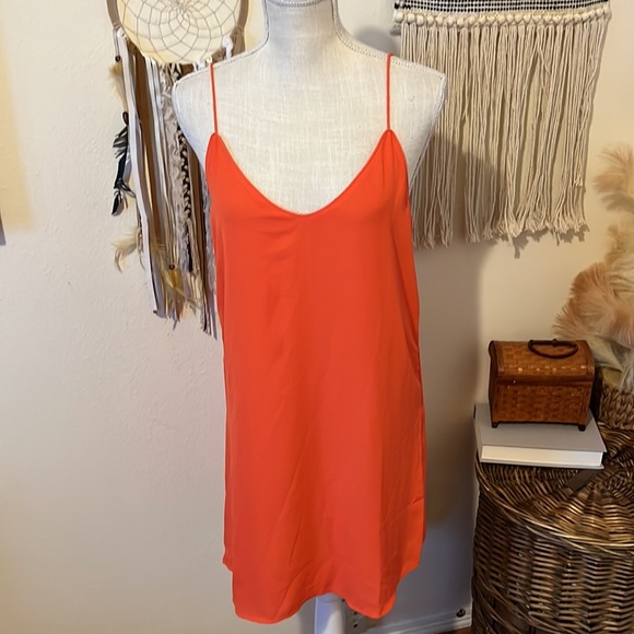 NWT - Coral Spaghetti Strap Mini Dress by Blaque Label/ Size Small - Picture 3 of 11